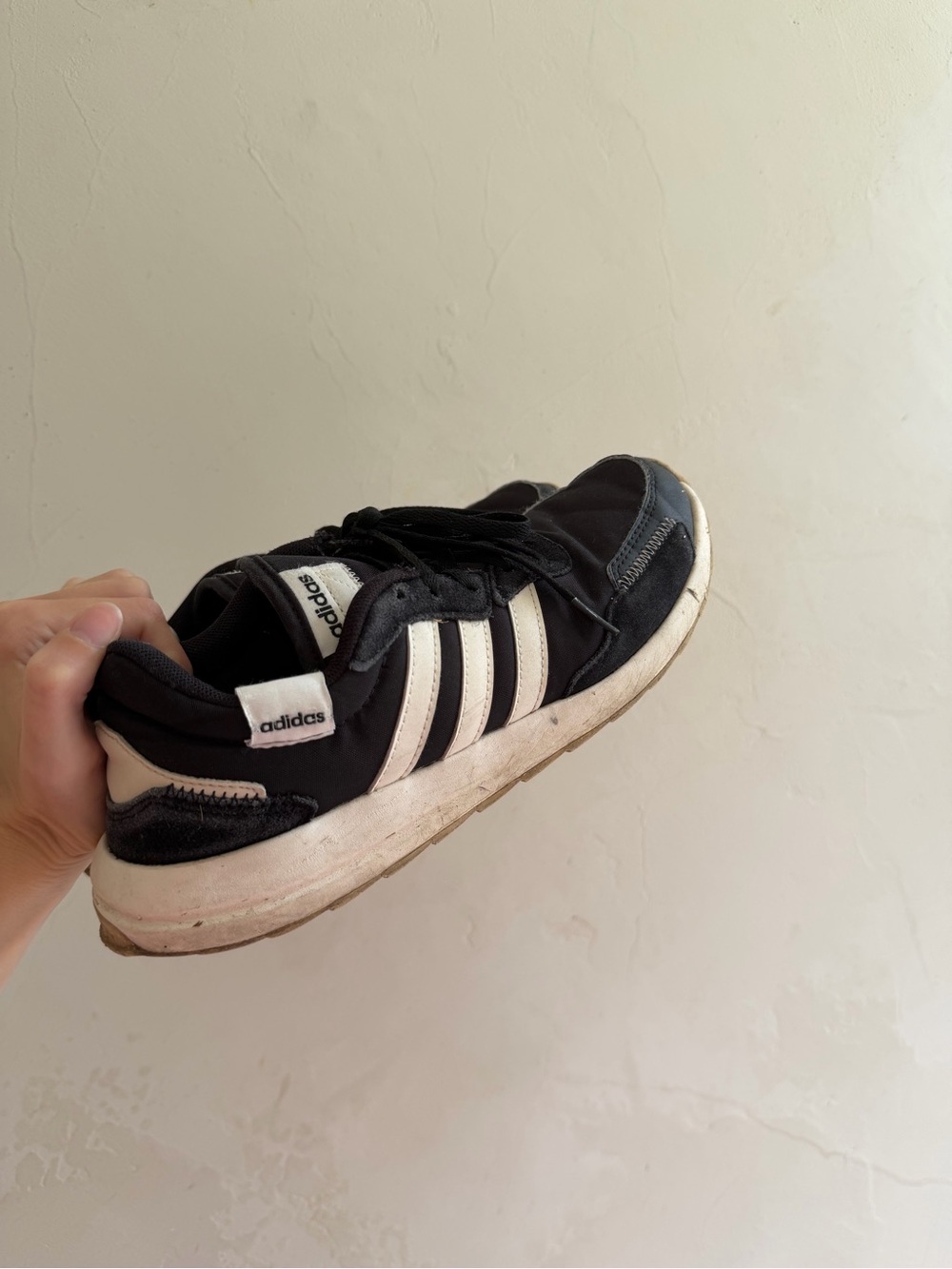 adidas Black & White Low-Top Trainer